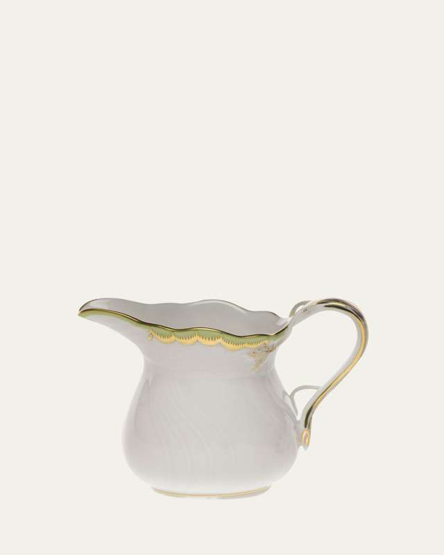 Princess Victoria Green Creamer